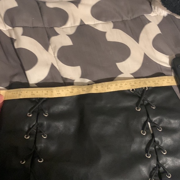 Forever21 Leather Lace up Skirt - Picture 3 of 3